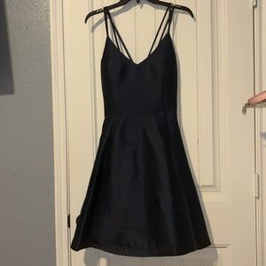 Navy short prom dress by PromGirl